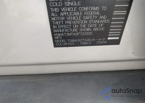 2016 Nissan Rogue Sl from USA, damaged, VIN KNMAT2MTXGP723335